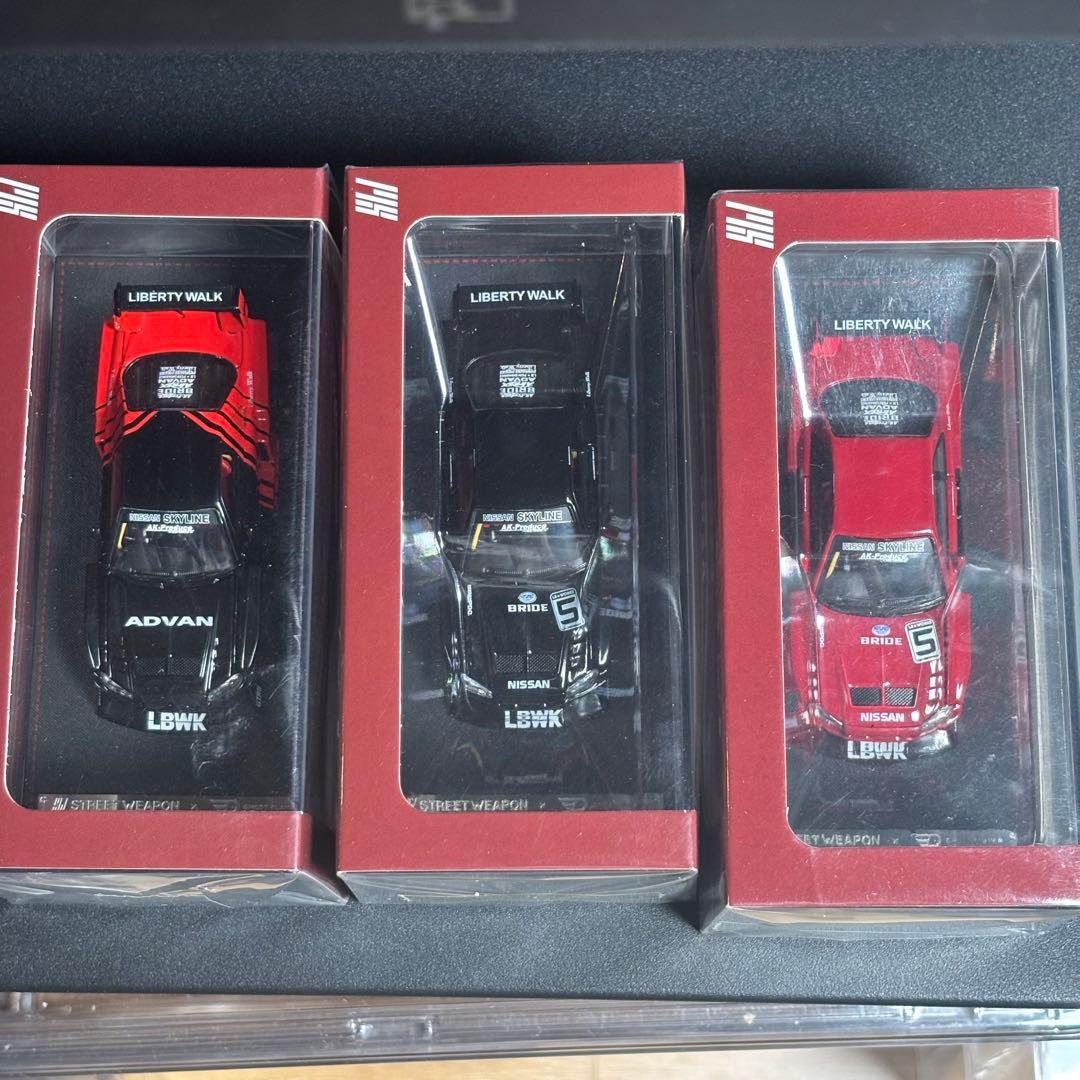 【3台セット】SW 1/64 GT-R ER34 LBWK 限定499