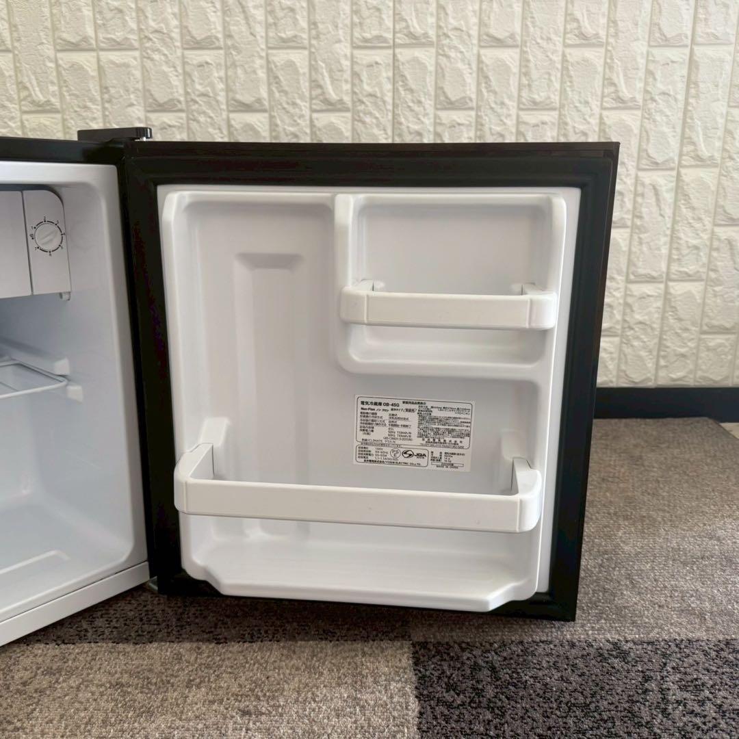 東京23区配送無料✨1ドア　冷蔵庫　2024年製　ブラック　ガラスドア　ブラック