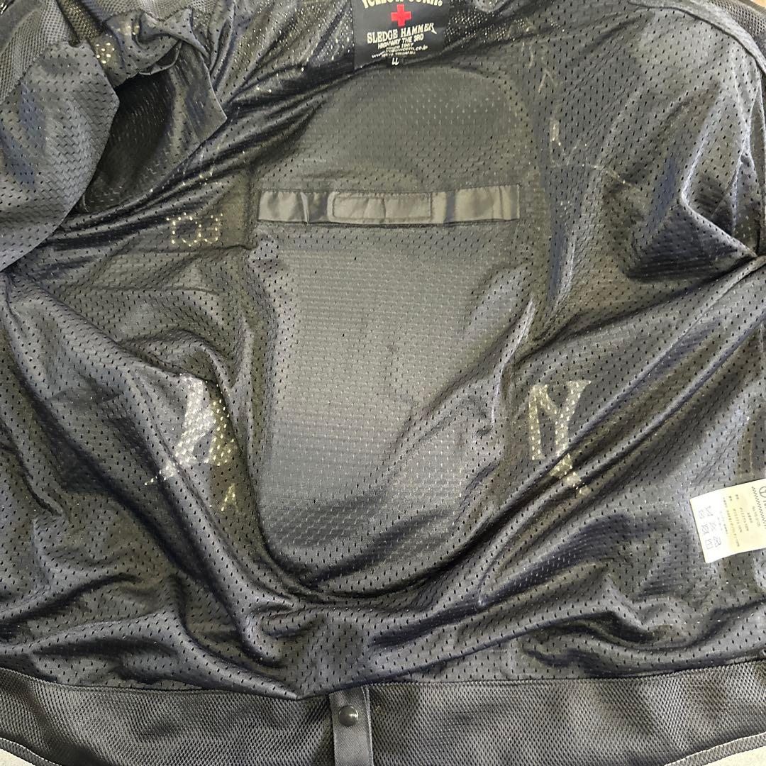 【良品】イエローコーン　YeLLOW CORN　メッシュジャケット LL 黒刺繍