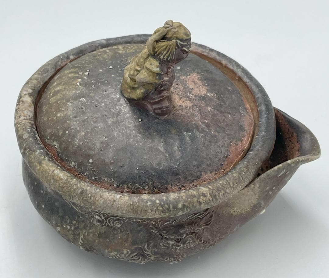 備前焼　鐘馗様　獅子　宝瓶