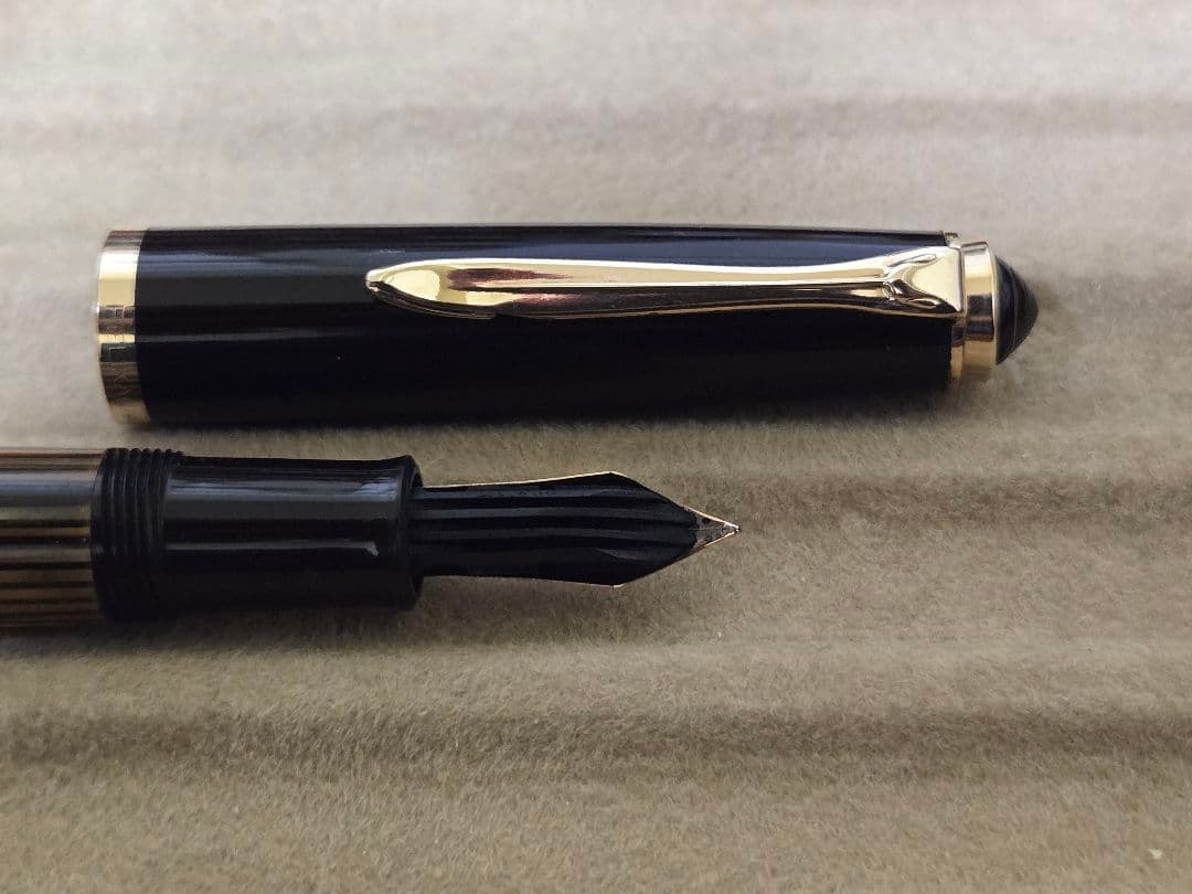 ヴィンテージ ペリカン 400NN 茶縞 万年筆 EF