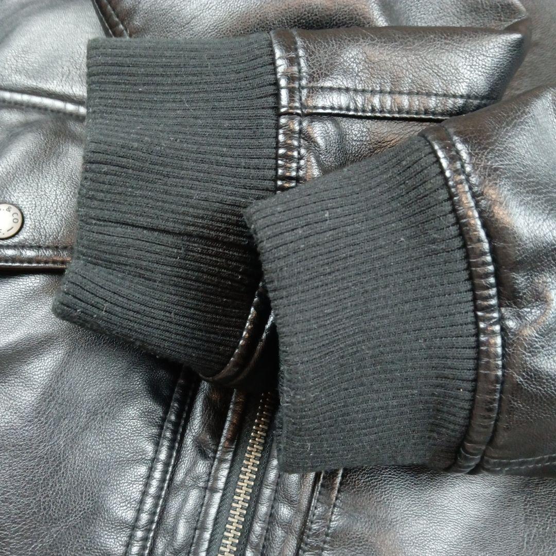 リーバイス レザージャケット A-2 フライトジャケット フェイクレザー 黒 S