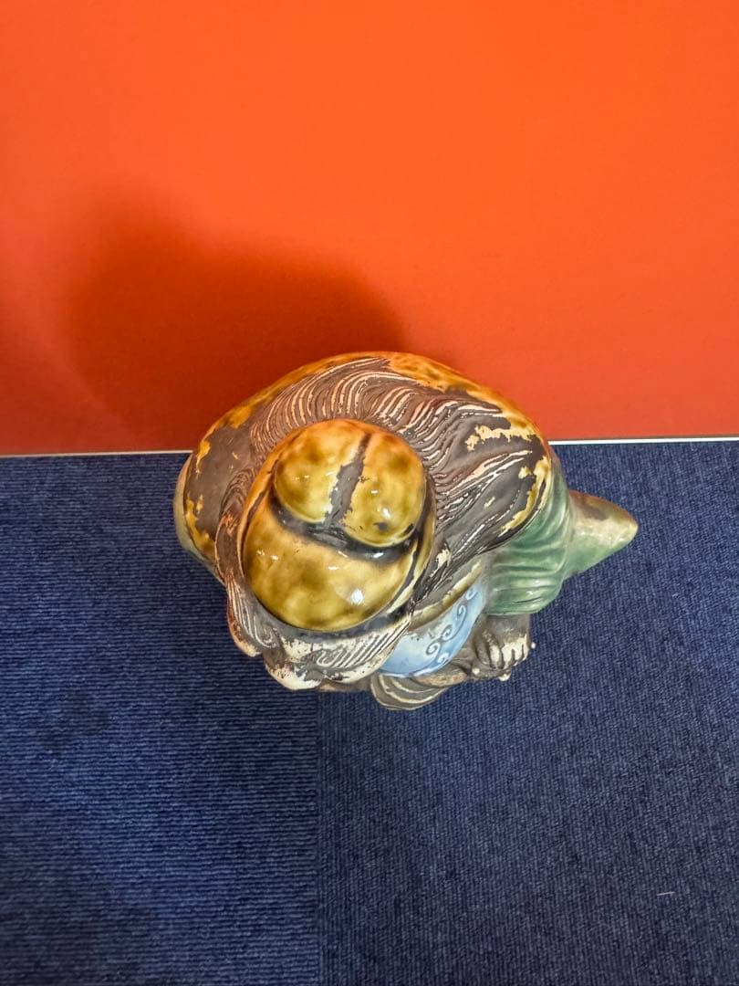 1890  時代物 人物 鍾馗 小鬼 怪獸 古美術 置物