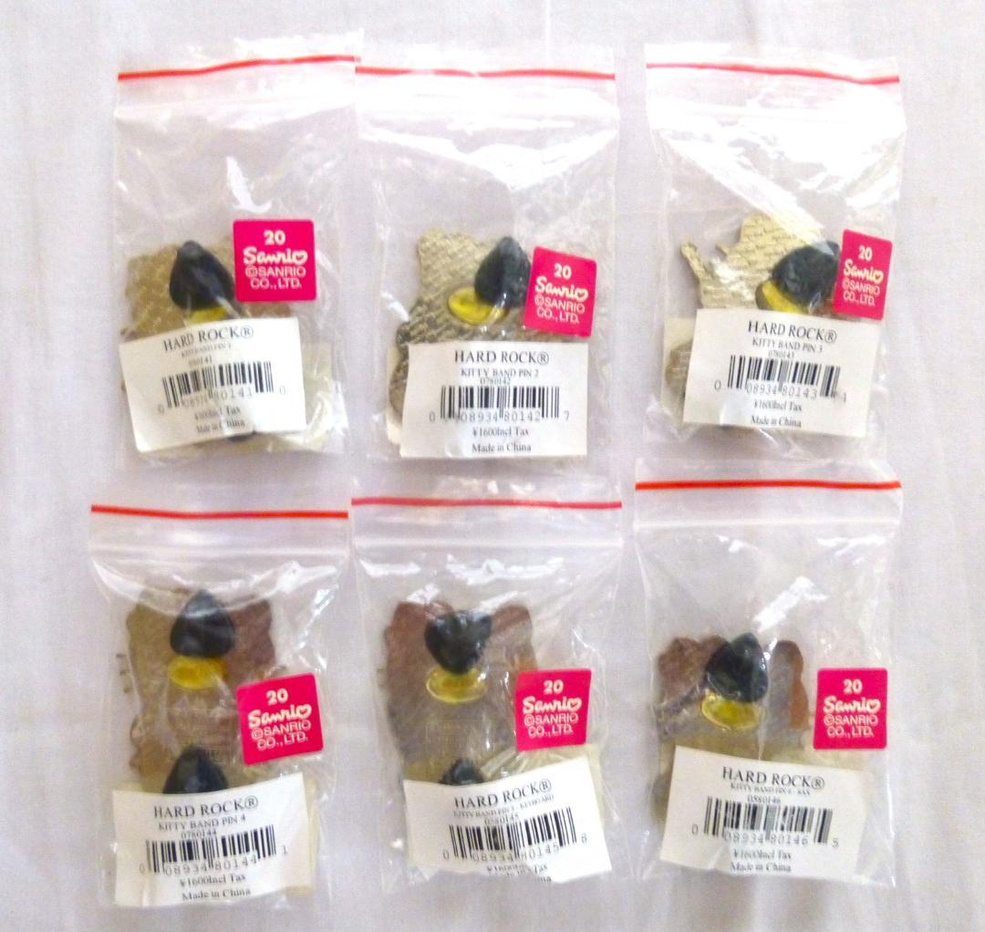 ハードロックカフェ キティ バンドピン 6個セット KITTY BAND PIN