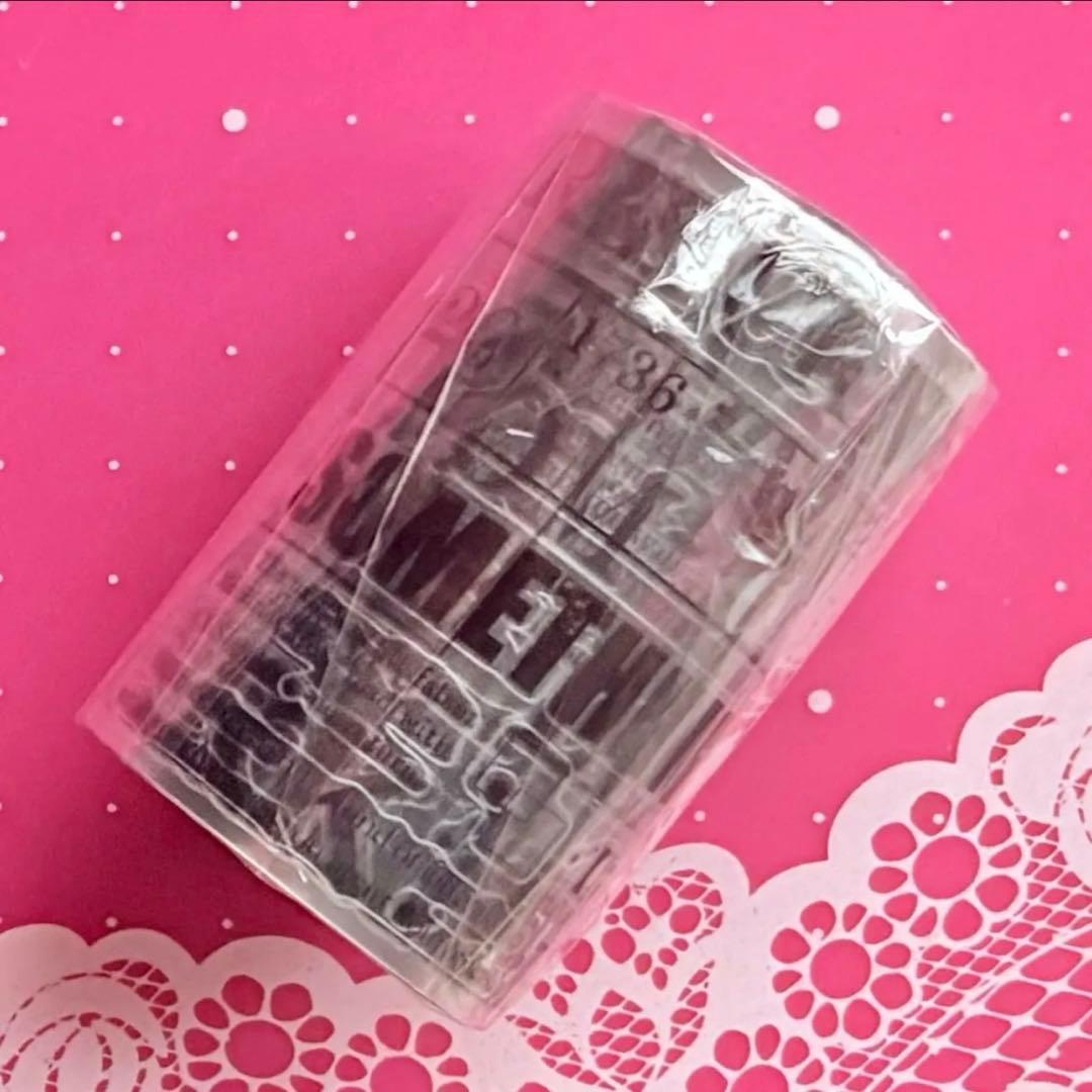 PET 段落 ダイカット加工 6.5cm×6m 海外マスキングテープ 英字