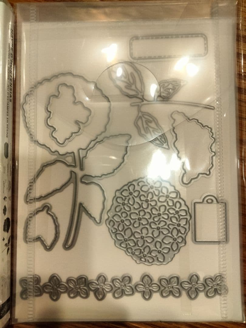 お値下げ！未使用　あじさいスタンプ＆ダイ　スタンピンアップ