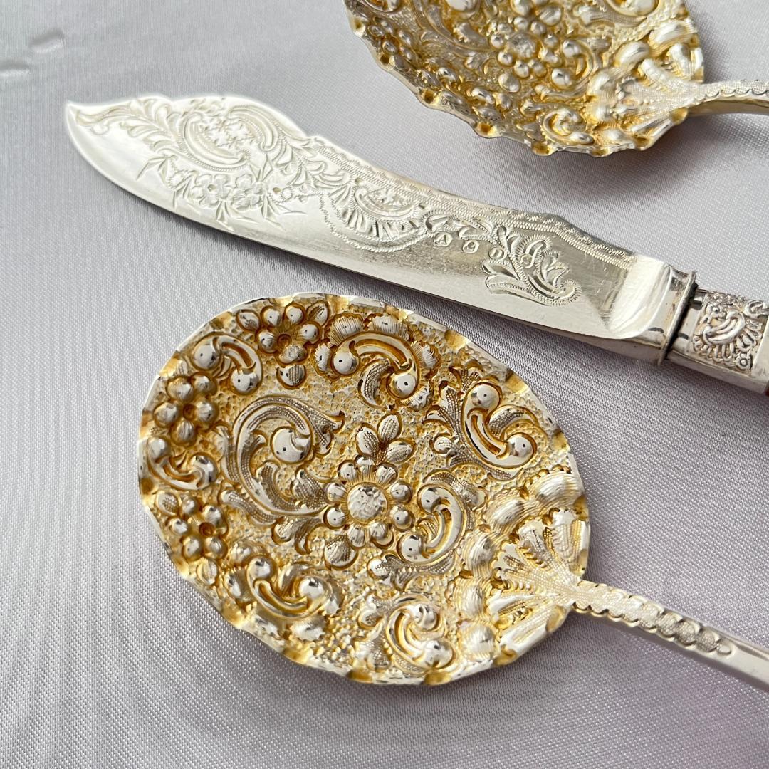 【Allen & Darwin】【白蝶貝】ベリーサーバー / バターナイフ