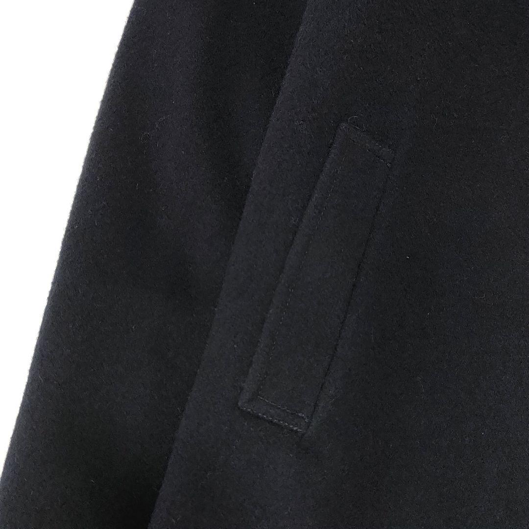 【美品】クミキョク　ロングウールコート　丸襟　女の子　お受験　通学　紺　140