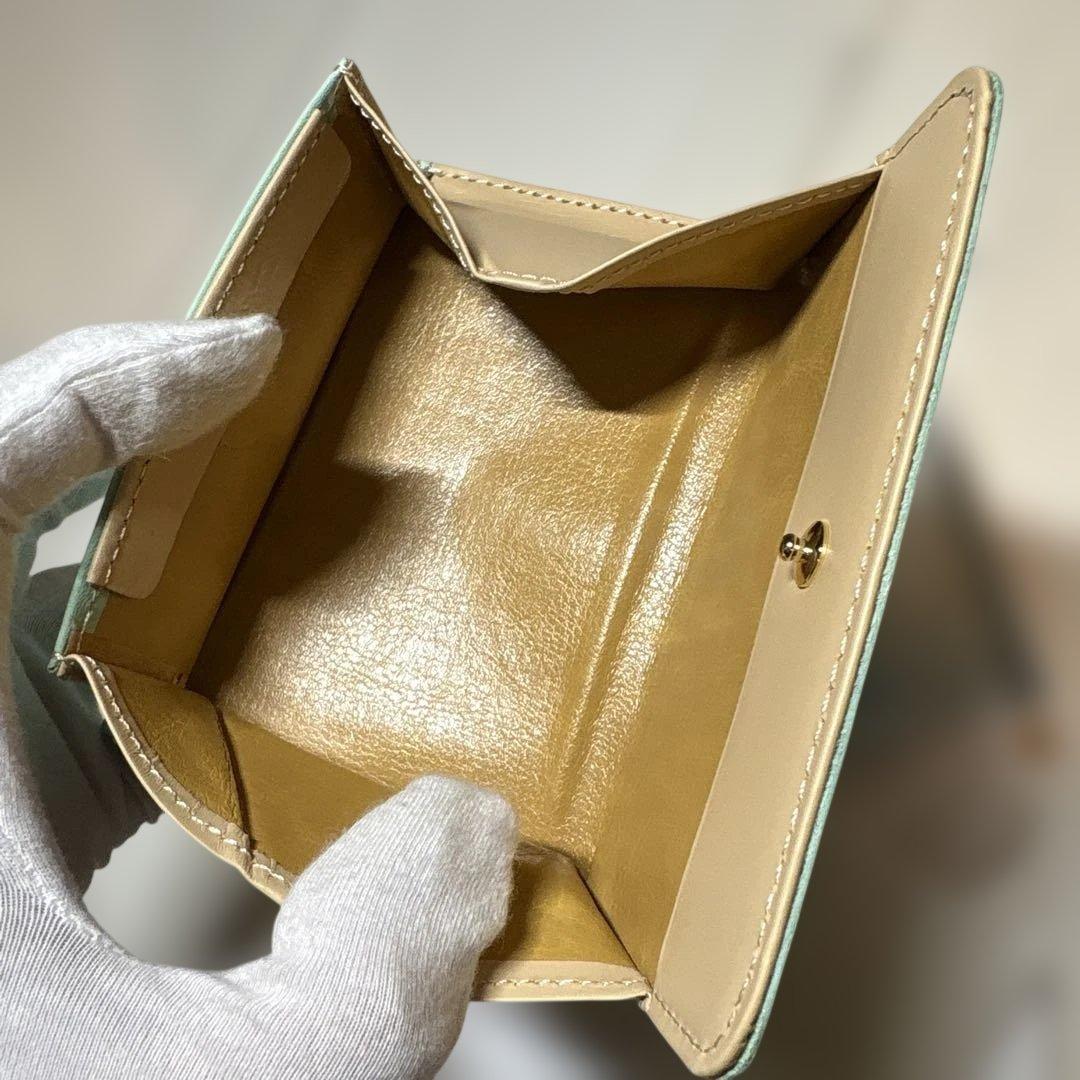 未使用 kitamura 二つ折り財布 ウォレット　財布　キタムラ　グリーン