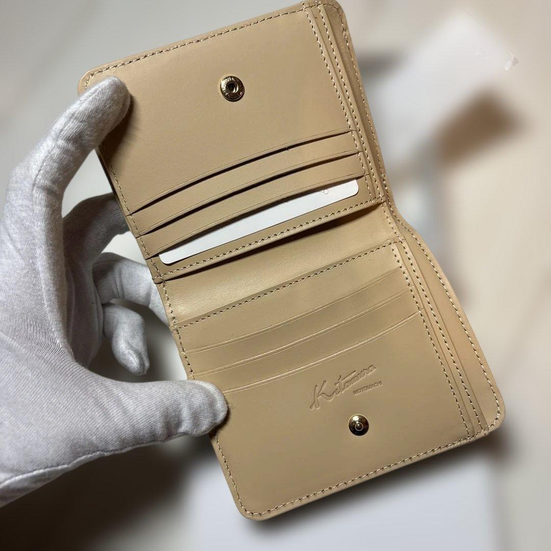 未使用 kitamura 二つ折り財布 ウォレット　財布　キタムラ　グリーン