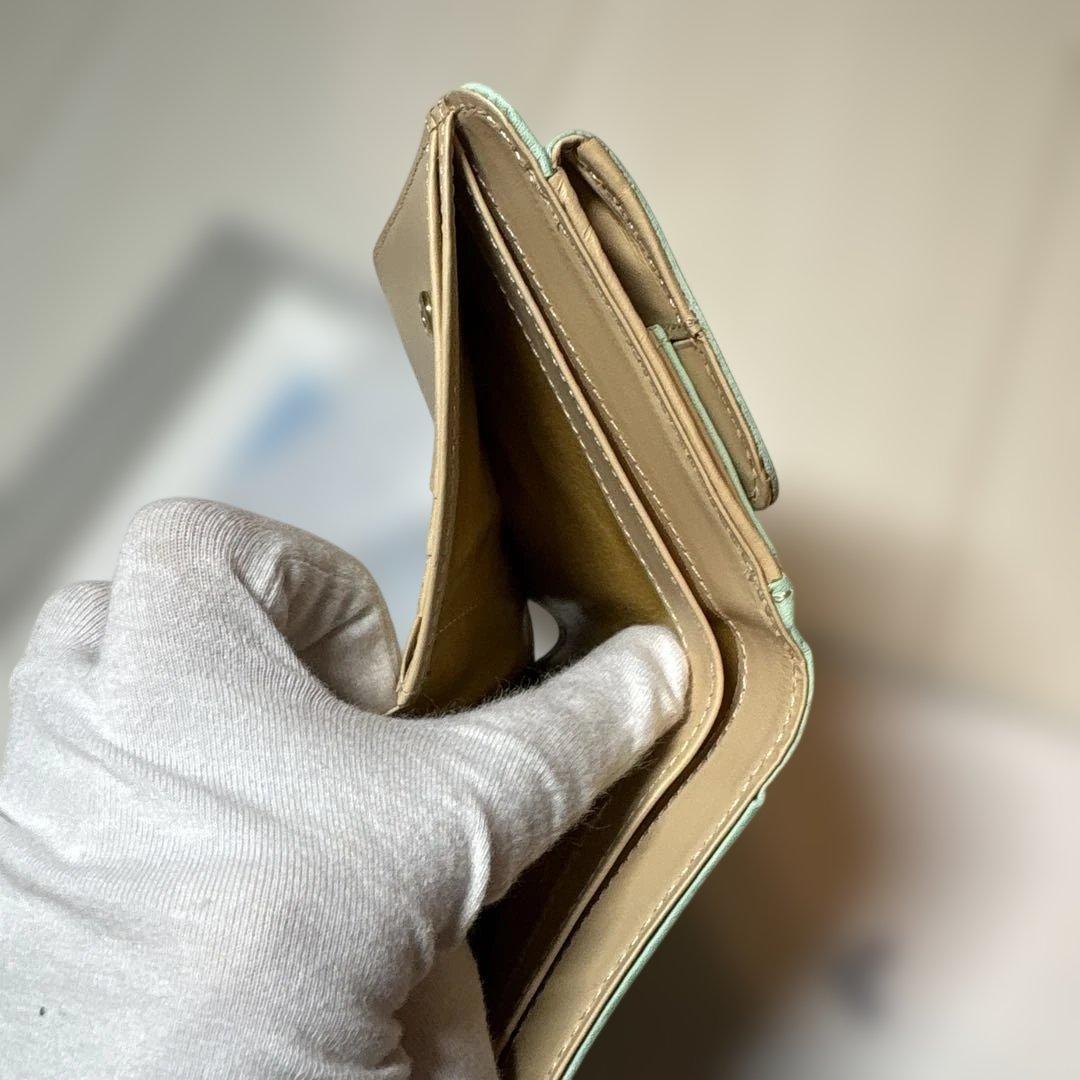 未使用 kitamura 二つ折り財布 ウォレット　財布　キタムラ　グリーン