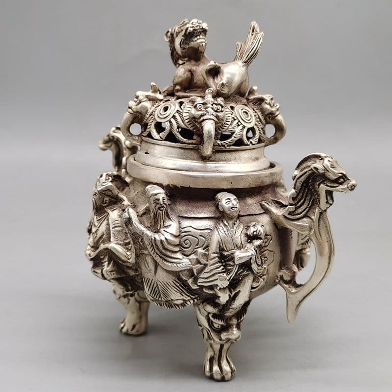 八仙香炉 銅 細工 美術品 茶道具 香道具 装飾品 工芸品 置物