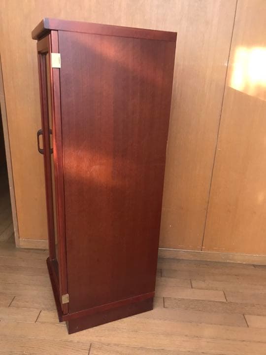 ヴィンテージ　飾り棚　2面ガラス扉