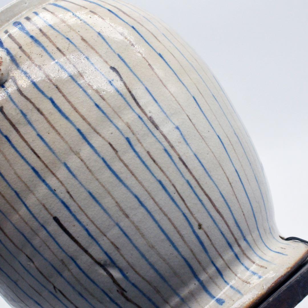 江戸時代中期〜後期　火消壺　瀬戸麦藁手火消壺　繕いの美　レトロ