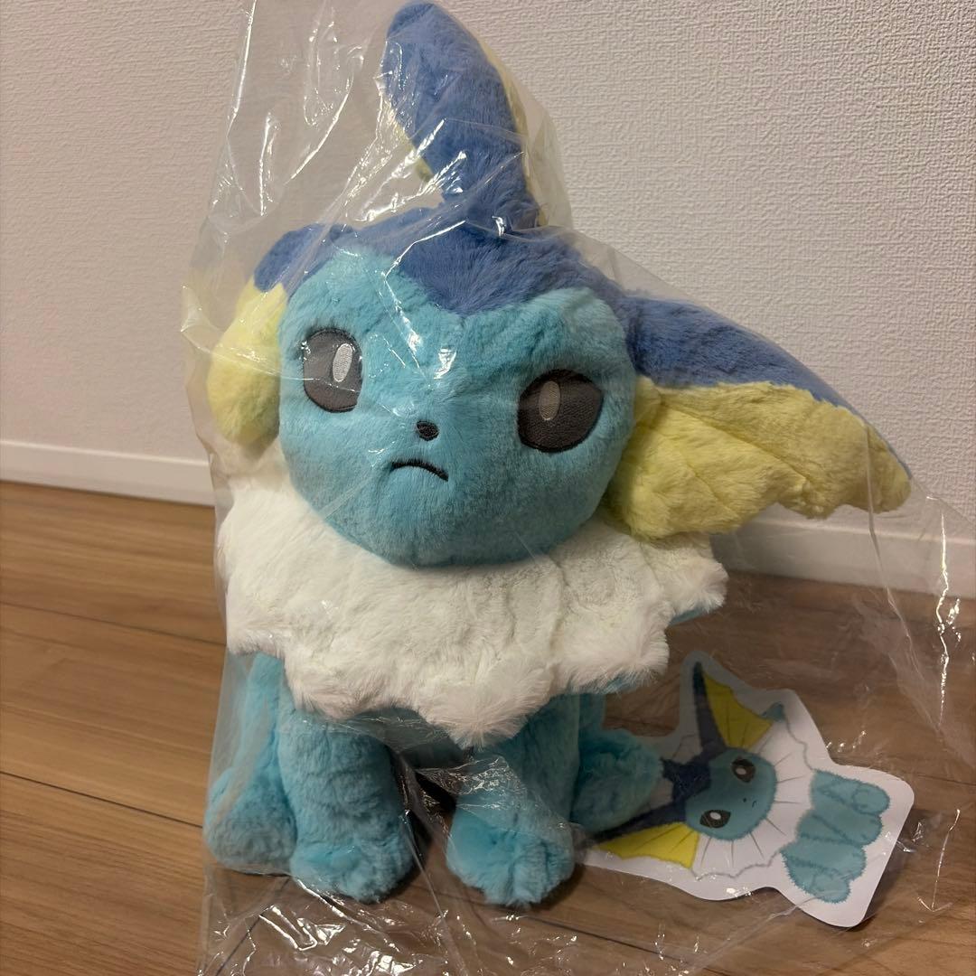 【新品・紙タグあり】 ふわふわ抱きぬいぐるみ シャワーズ ポケモンセンター