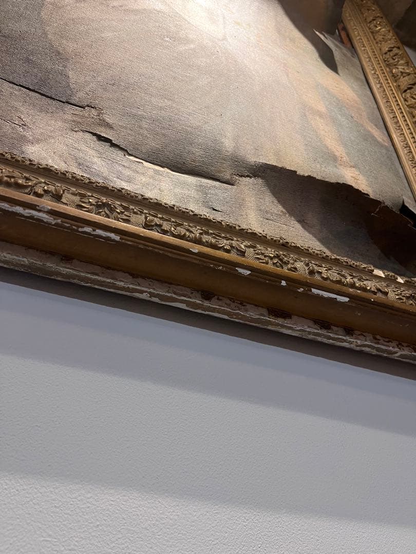 アンティーク絵画 女神 天使 年代不明 ヴィンテージ絵画