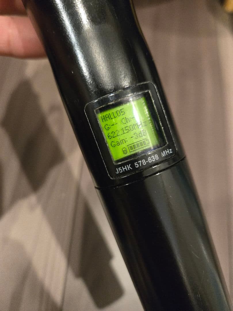 SHUREワイヤレスマイクSM58トランスミッターUR1無線受信機UR4D+