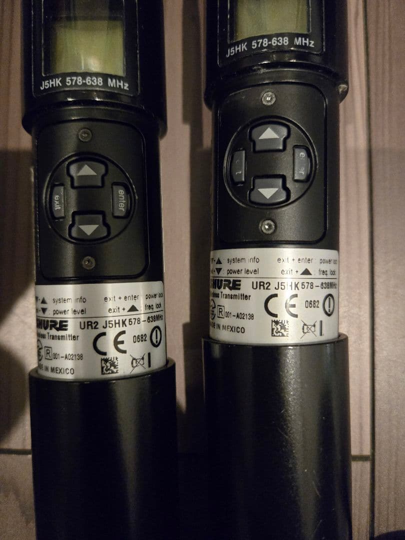 SHUREワイヤレスマイクSM58トランスミッターUR1無線受信機UR4D+