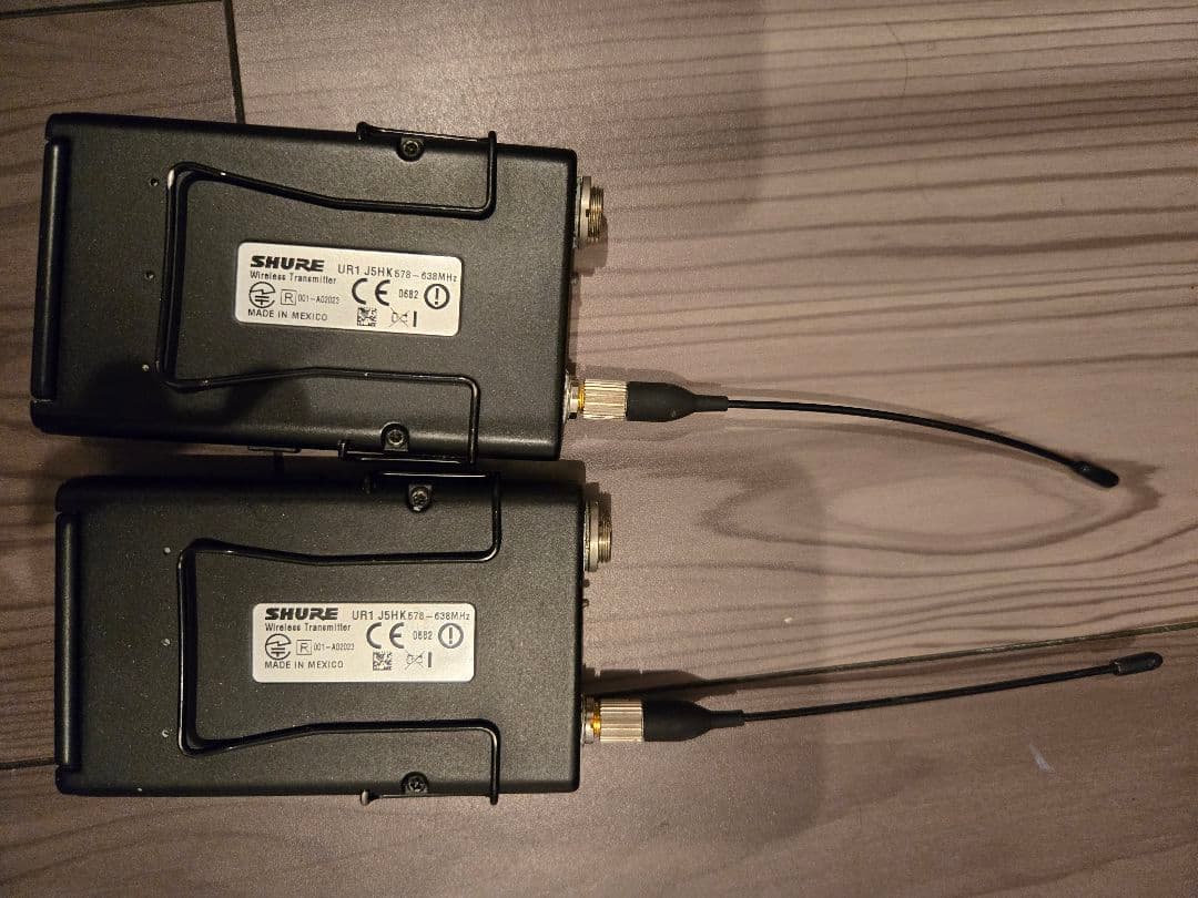 SHUREワイヤレスマイクSM58トランスミッターUR1無線受信機UR4D+