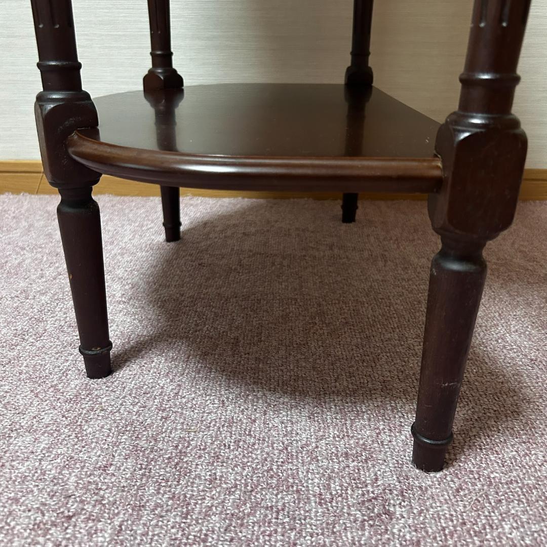 LA CASE　ラカーサ　木製　オーバル型　コンソールテーブル　引き出し付き