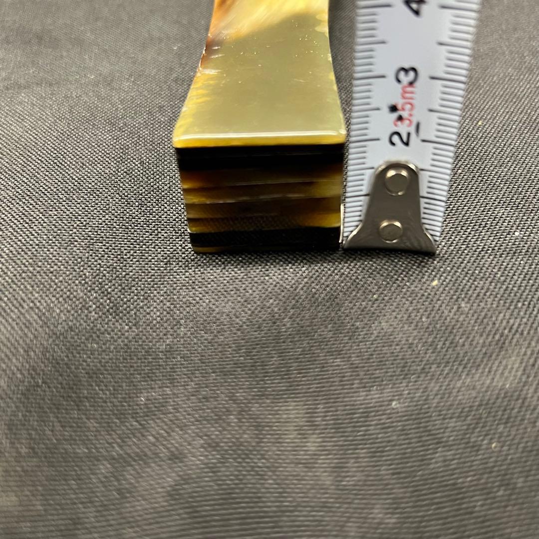 B2【used】三味線　撥　バチ　べっ甲　鼈甲　ケース入り