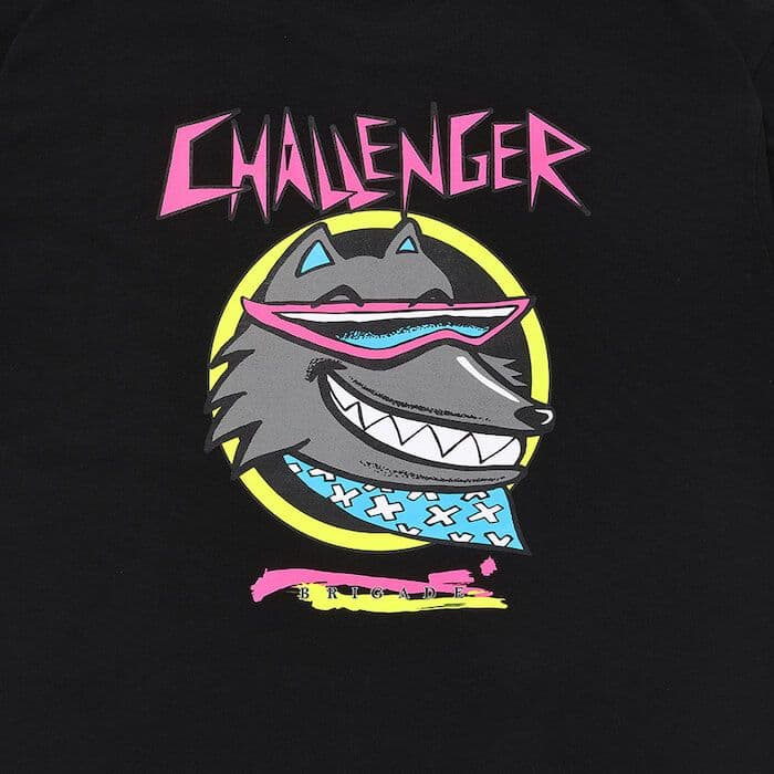 【CHALLENGER】NEON WOLF Tシャツ Black（XL）
