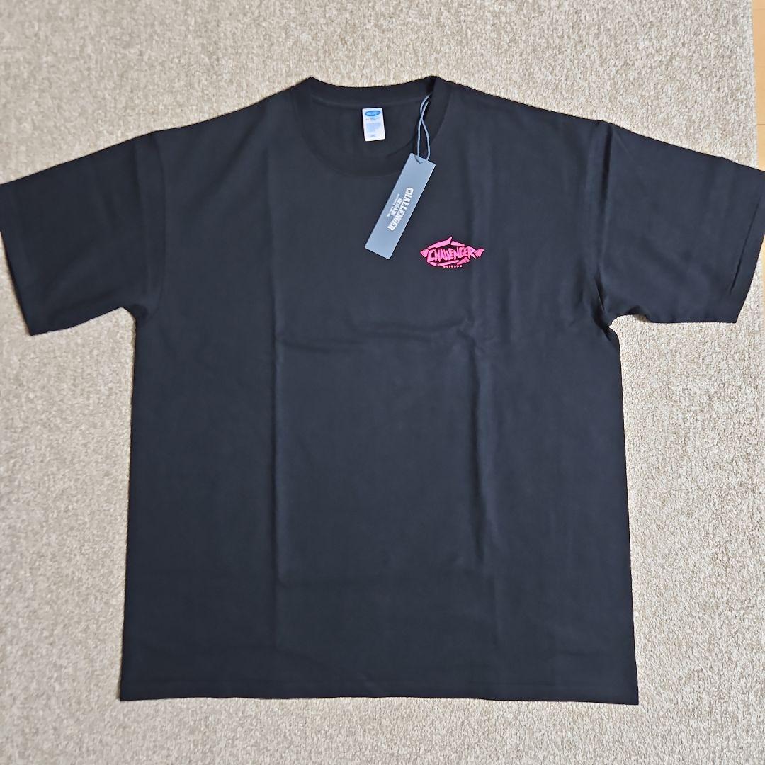 【CHALLENGER】NEON WOLF Tシャツ Black（XL）