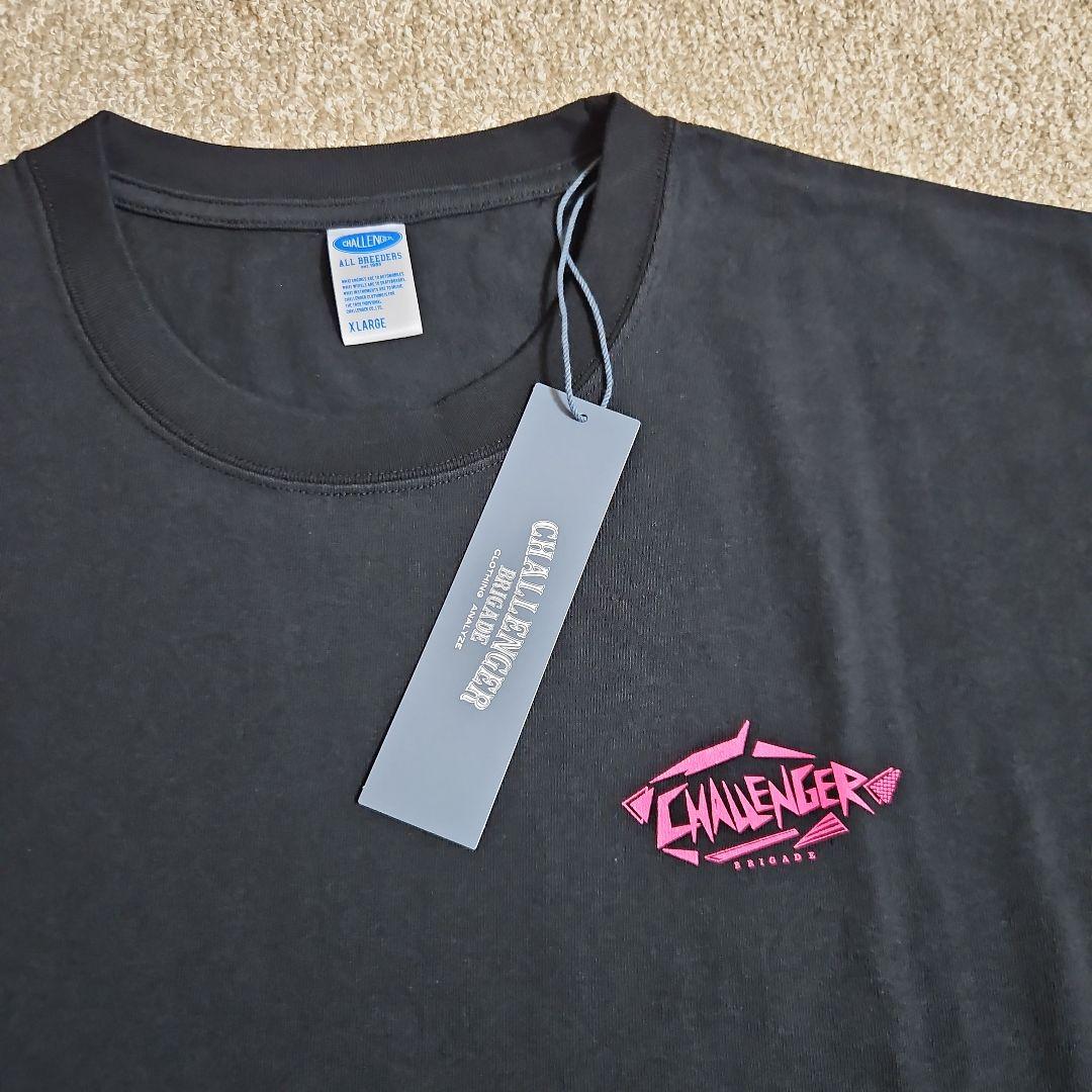 【CHALLENGER】NEON WOLF Tシャツ Black（XL）