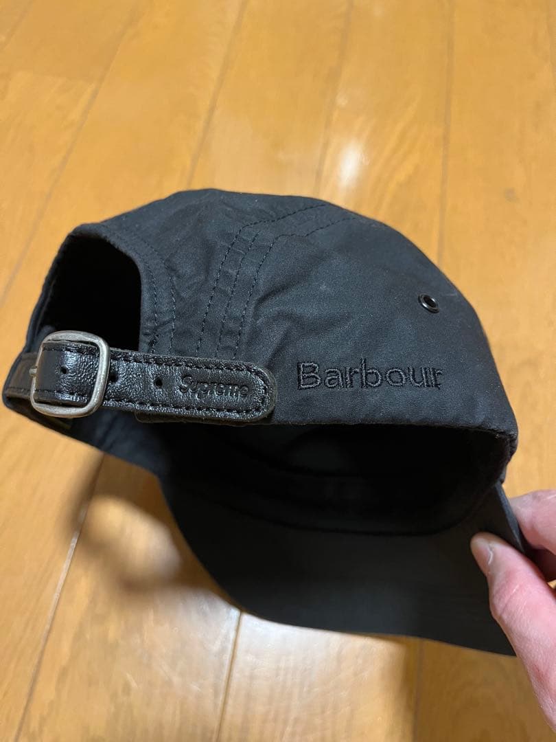 Supreme×Barbour Waxed Cotton Cap 黒
