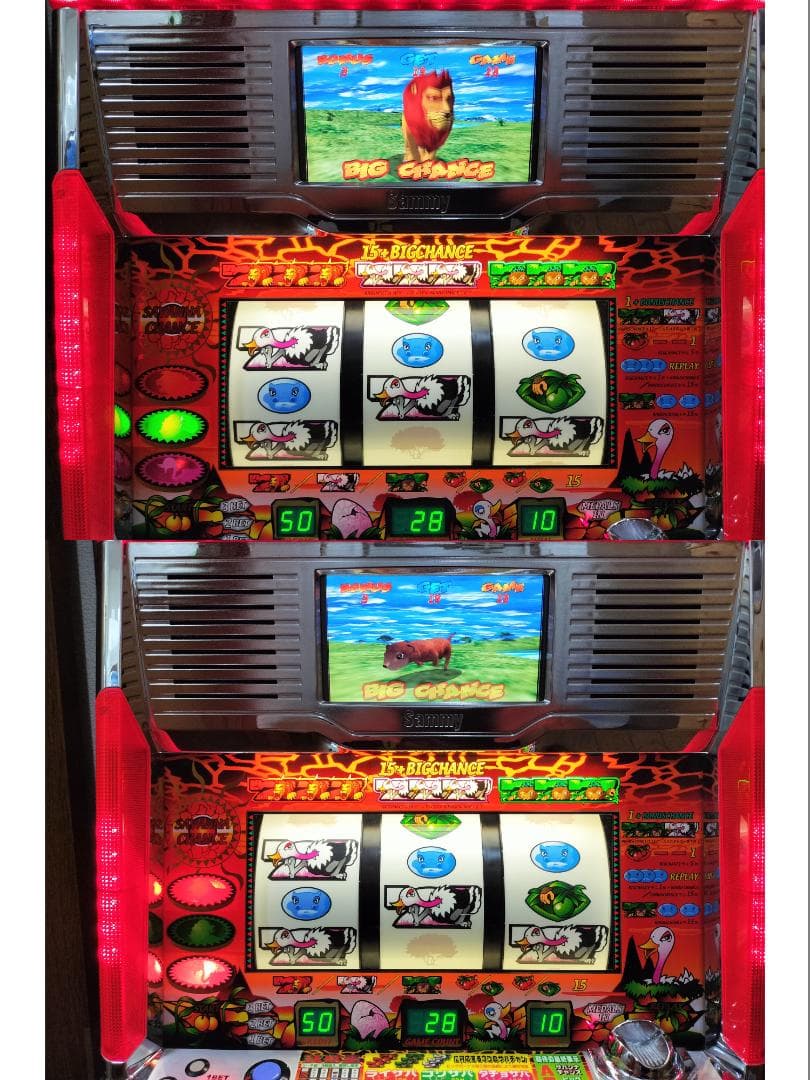 【とりちゃん】サミー★猛獣王S【オートプレイ付不要機付】４号機・人気