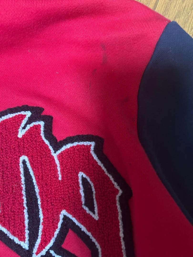 glo gangフード付きパーカー 赤黒