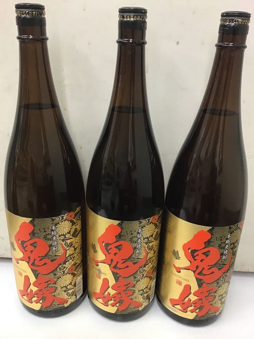 【岩川醸造】 ★★ むぎ焼酎　鬼嫁 ★★　1.8Ｌ　25度　1ケース（６本入）