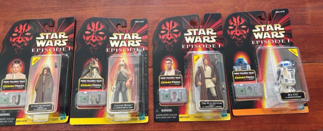 スターウォーズ エピソード1 フィギュアセットCommtech Reader付き