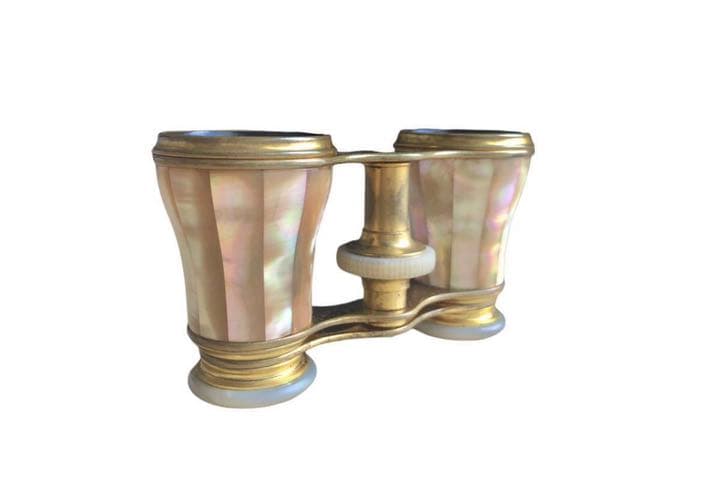 20世紀初頭　フランスアンティーク　マザーオブパール　オペラグラス