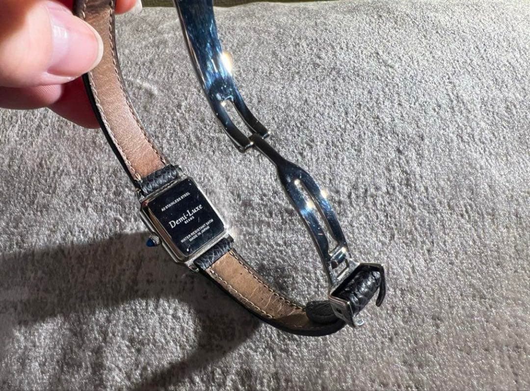 Demi-Luxe BEAMS Dバックル レザーウォッチ