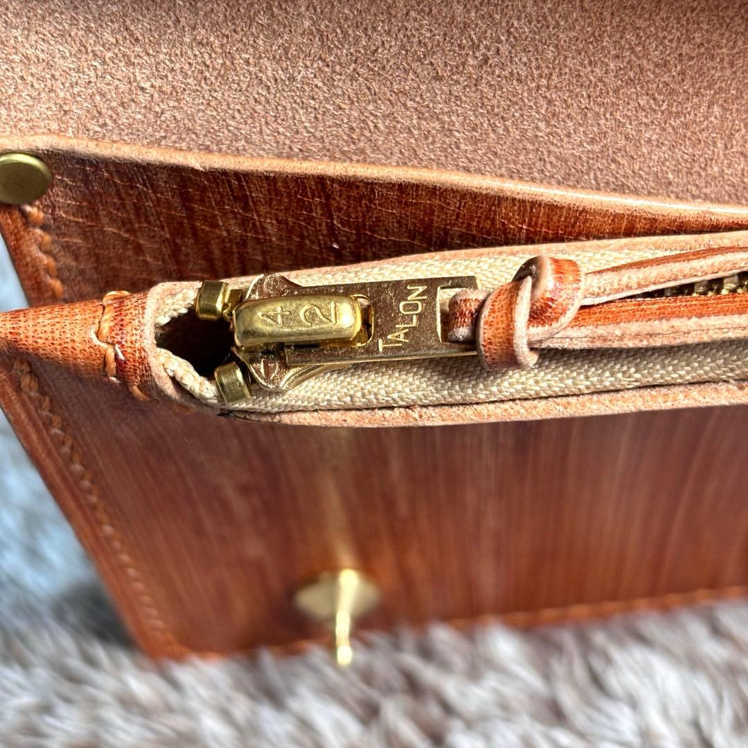 ◎個性重視.スナップロック.柿渋トラッカーウォレット.ロング2層◎