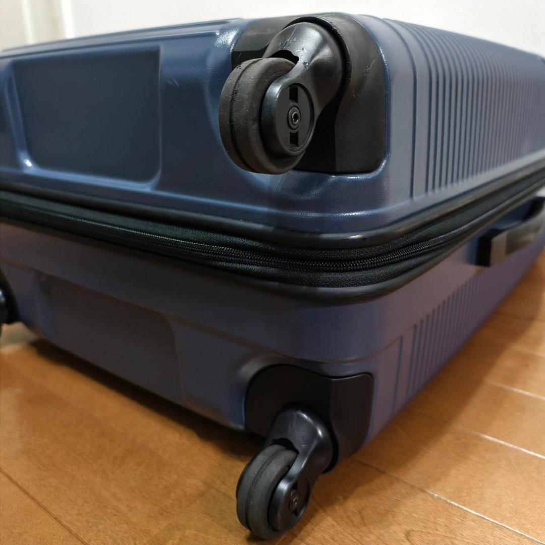 【美品】Proteca ポケットライナー キャリーケース 72L ネイビー