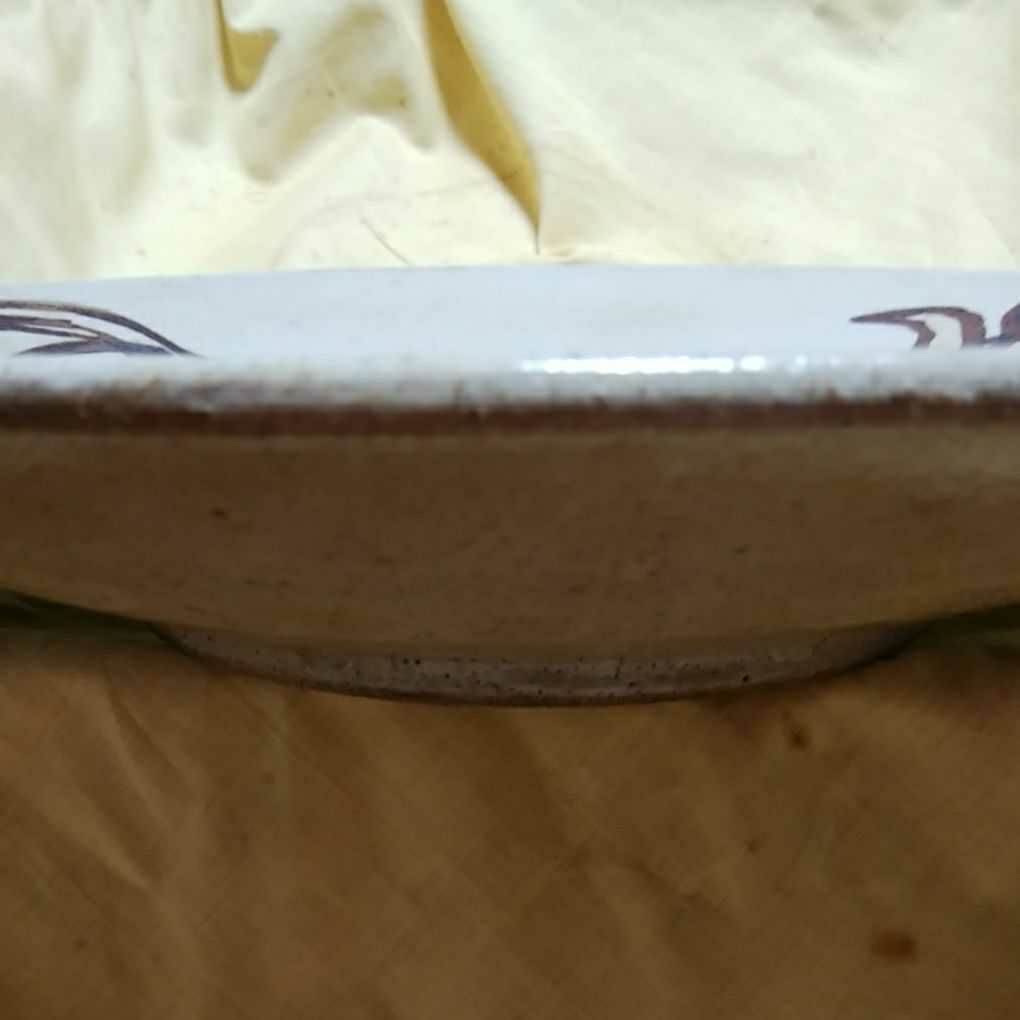 米田寛の絵皿/益子焼/鉄釉牛之図/2021干支/共箱/インテリア/コレクション