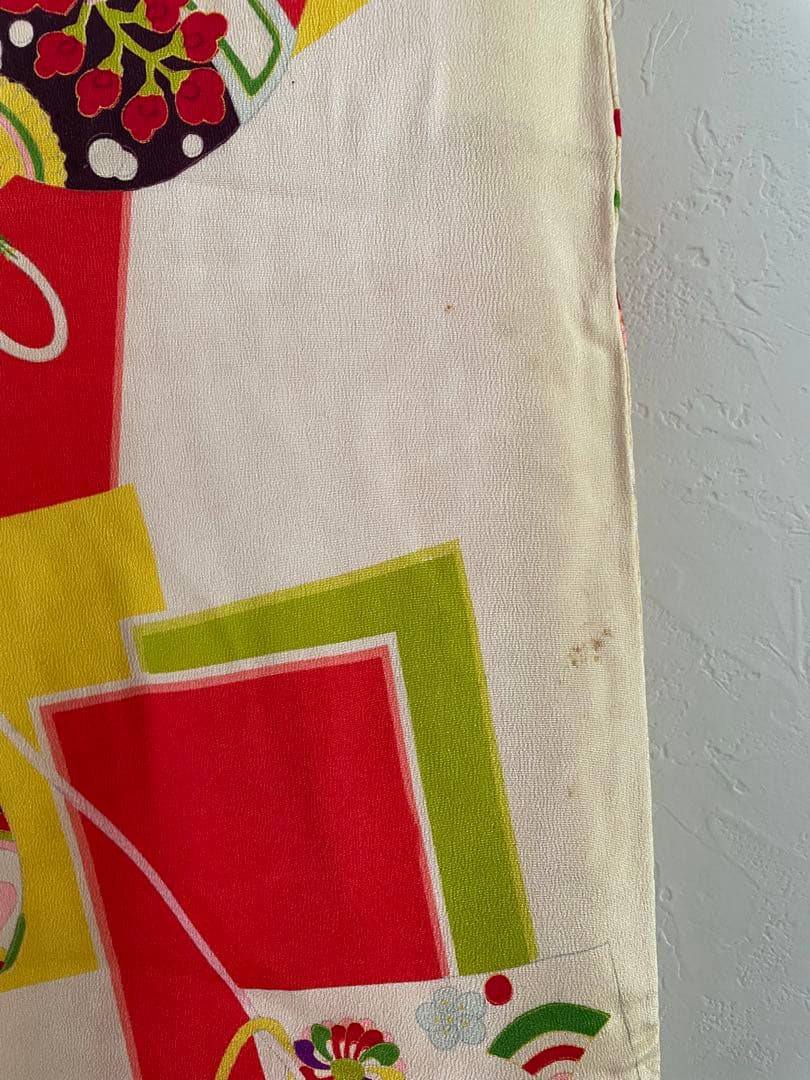 七五三　5歳、6歳　アンティークお着物セット　ハンドメイド　作り帯