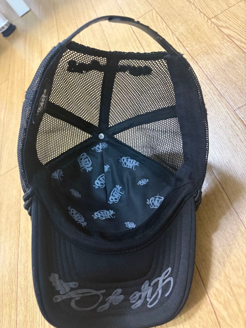 シナワールド 黒メッシュキャップ ロゴデザイン