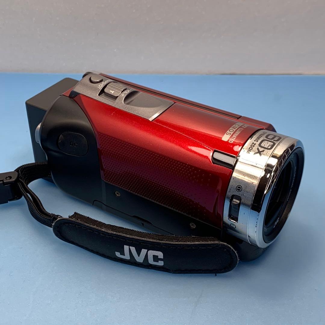 良品 JVC GZ-HM155 ビデオカメラ ワインレッド SDカード×2