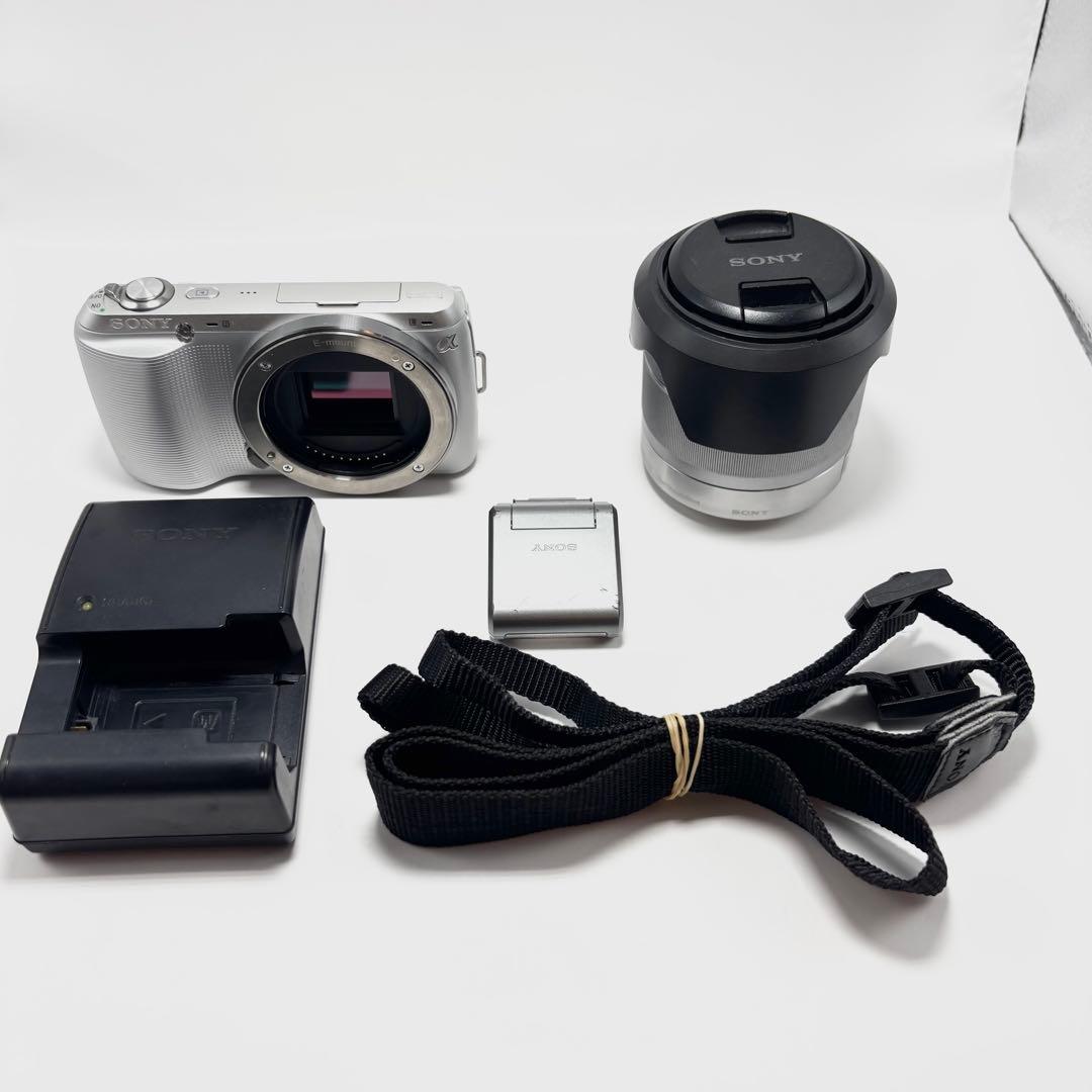 SONY α NEX-C3 シルバー レンズキット ミラーレス一眼カメラ