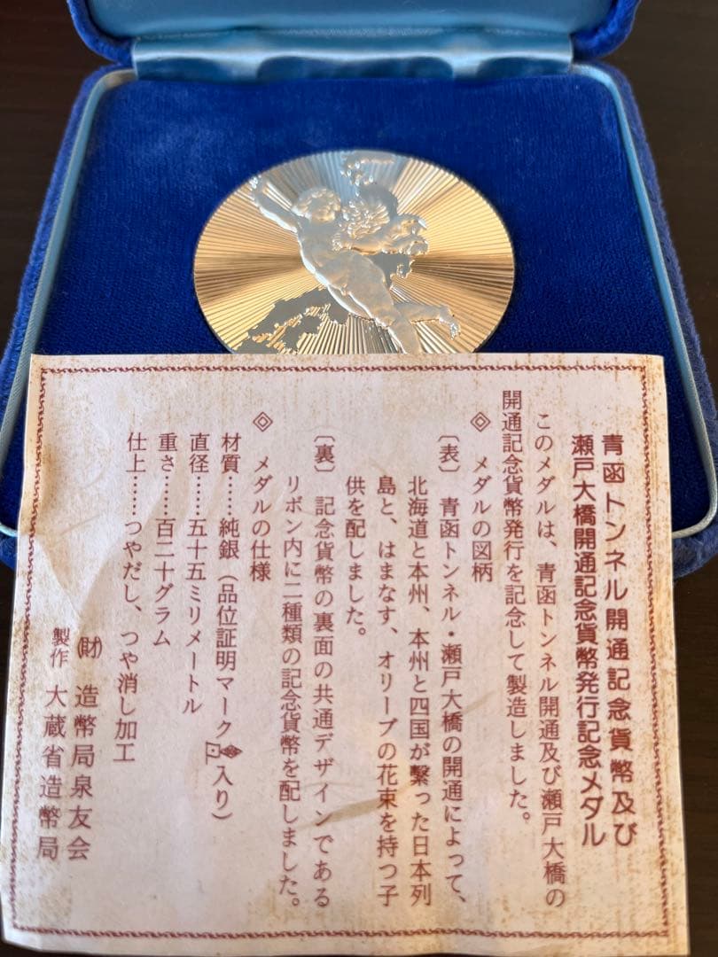 青函トンネル・瀬戸大橋開通記念メダル