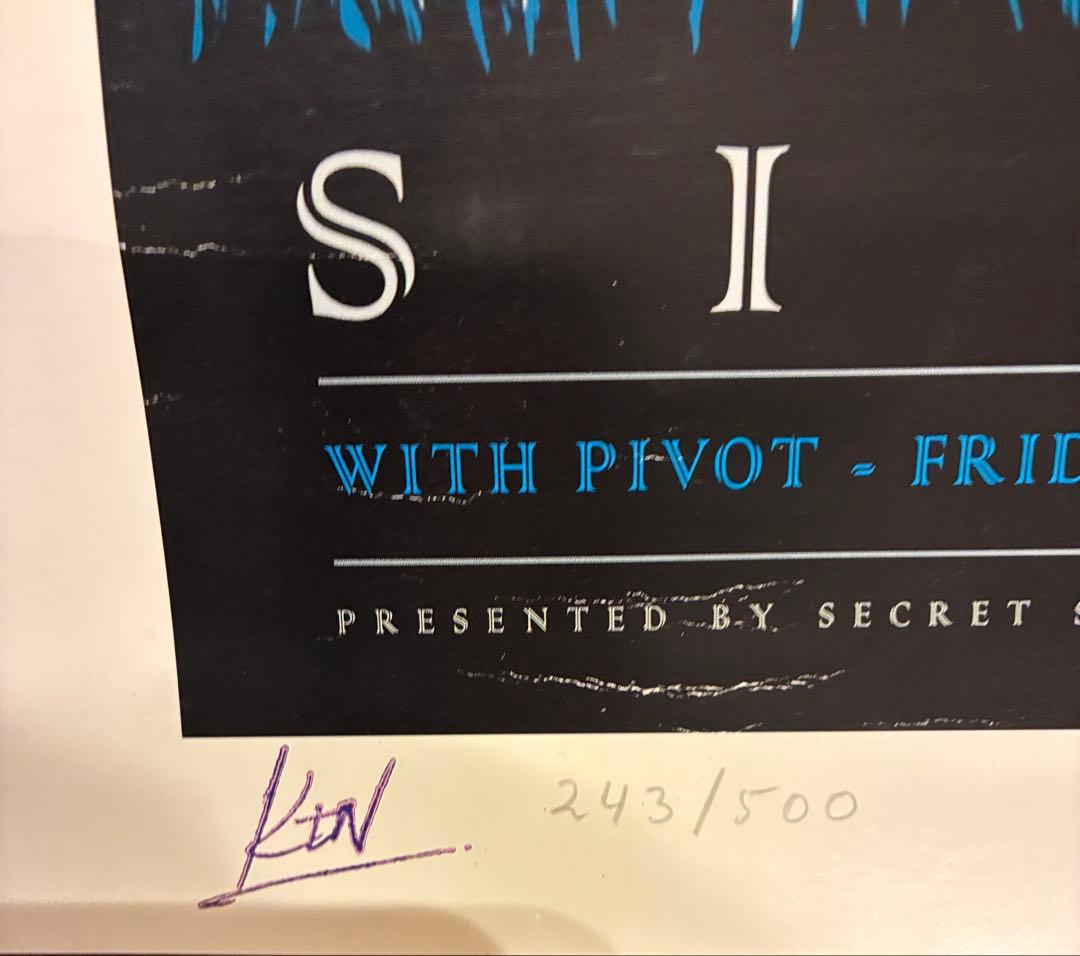 シガーロス　SIGUR ROS 2008年メルボルン公演ポスター　243/500