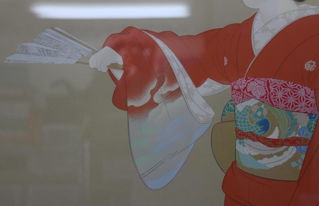 大型シルク作品 上村松園 序の舞 エディションHC 絵画 版画 星田版画工房