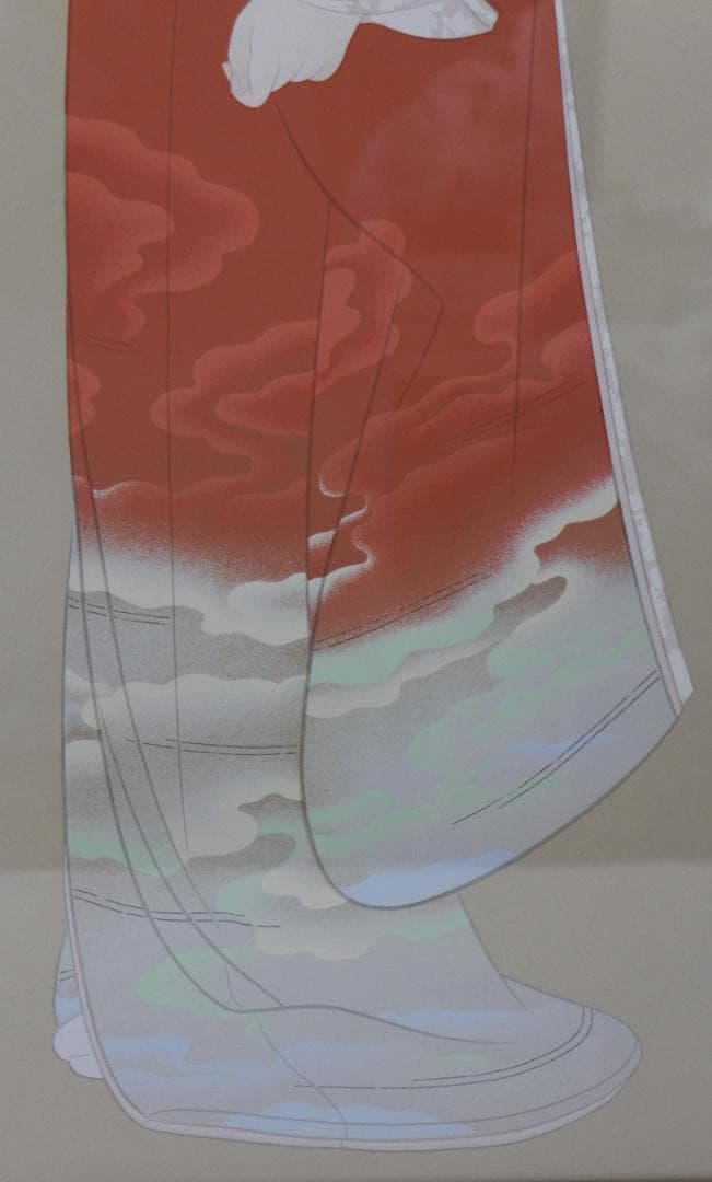 大型シルク作品 上村松園 序の舞 エディションHC 絵画 版画 星田版画工房