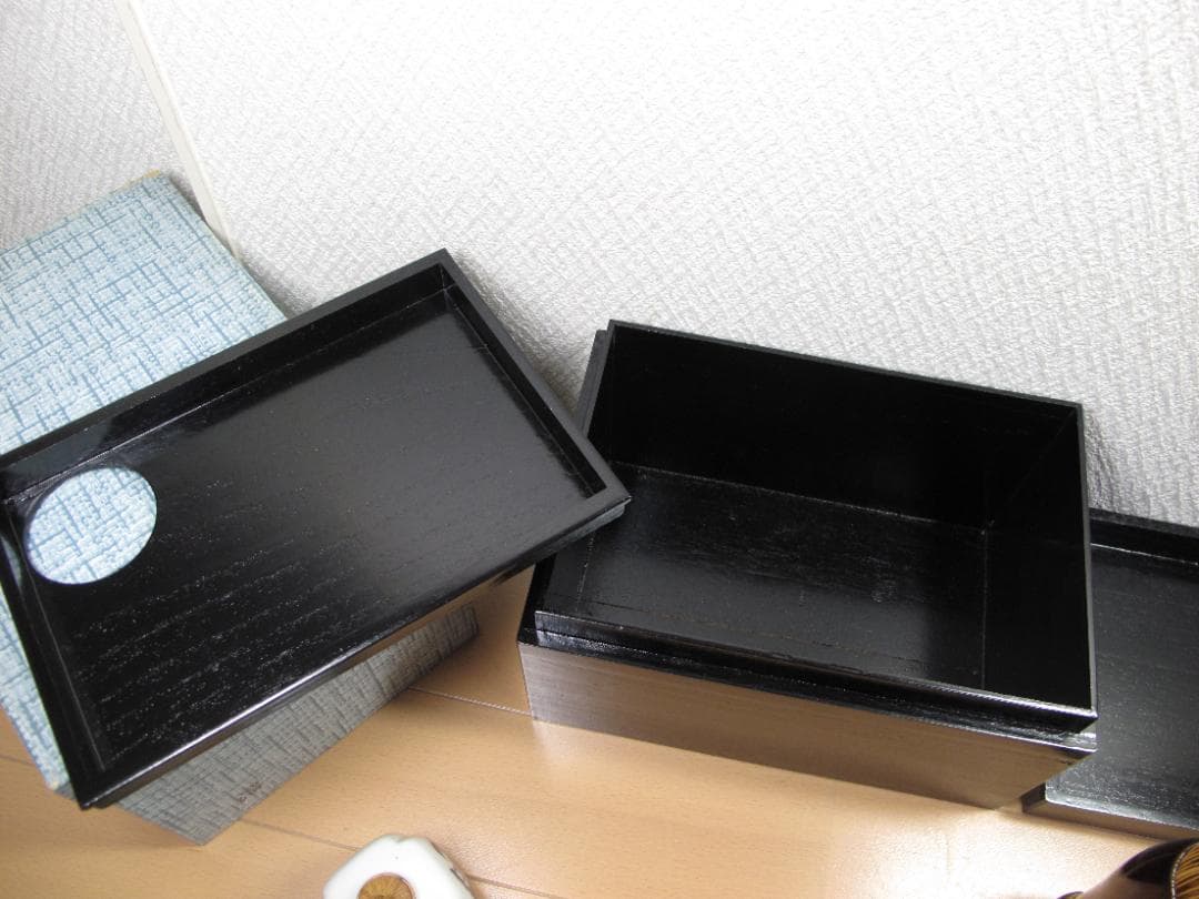 Imeiseさま専用　溜内黒塗　茶箱セット　茶道具