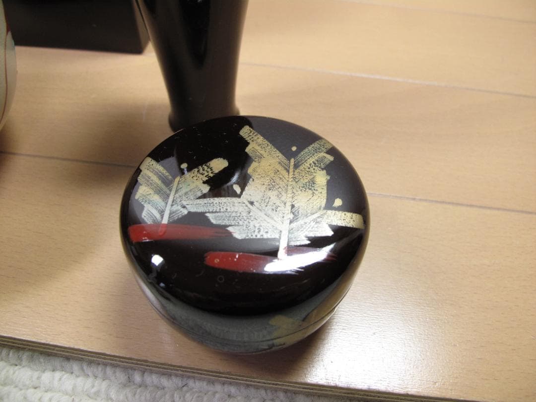 Imeiseさま専用　溜内黒塗　茶箱セット　茶道具