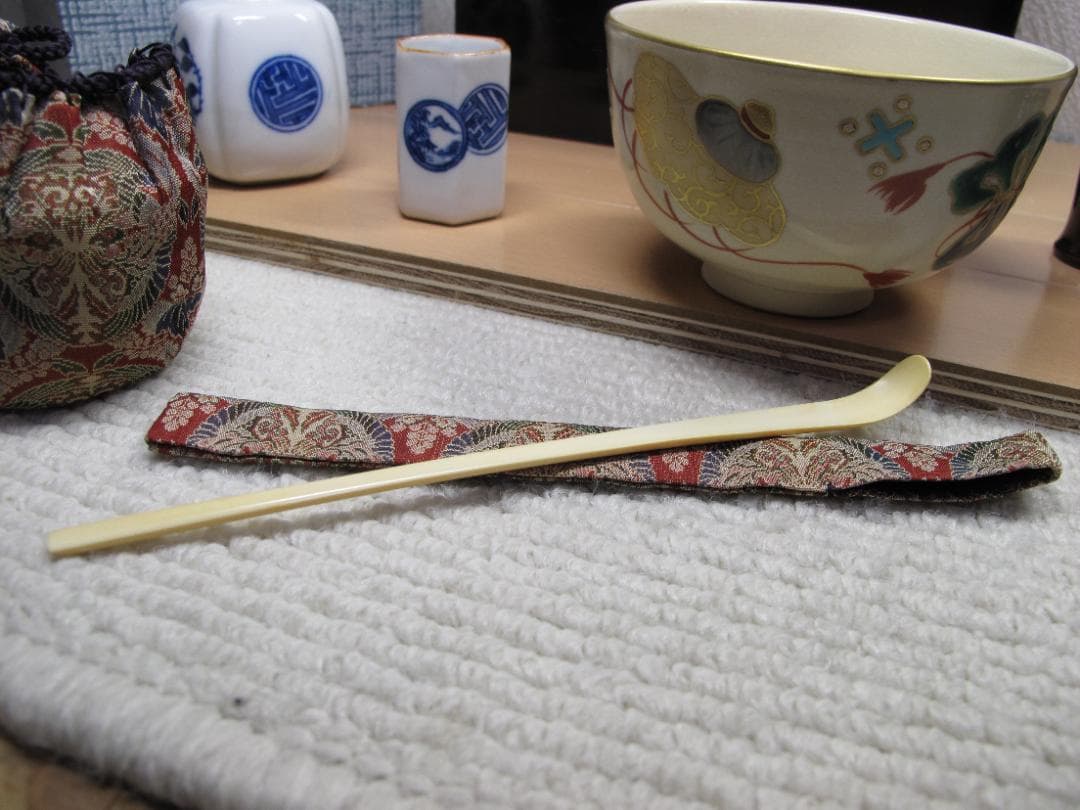 Imeiseさま専用　溜内黒塗　茶箱セット　茶道具