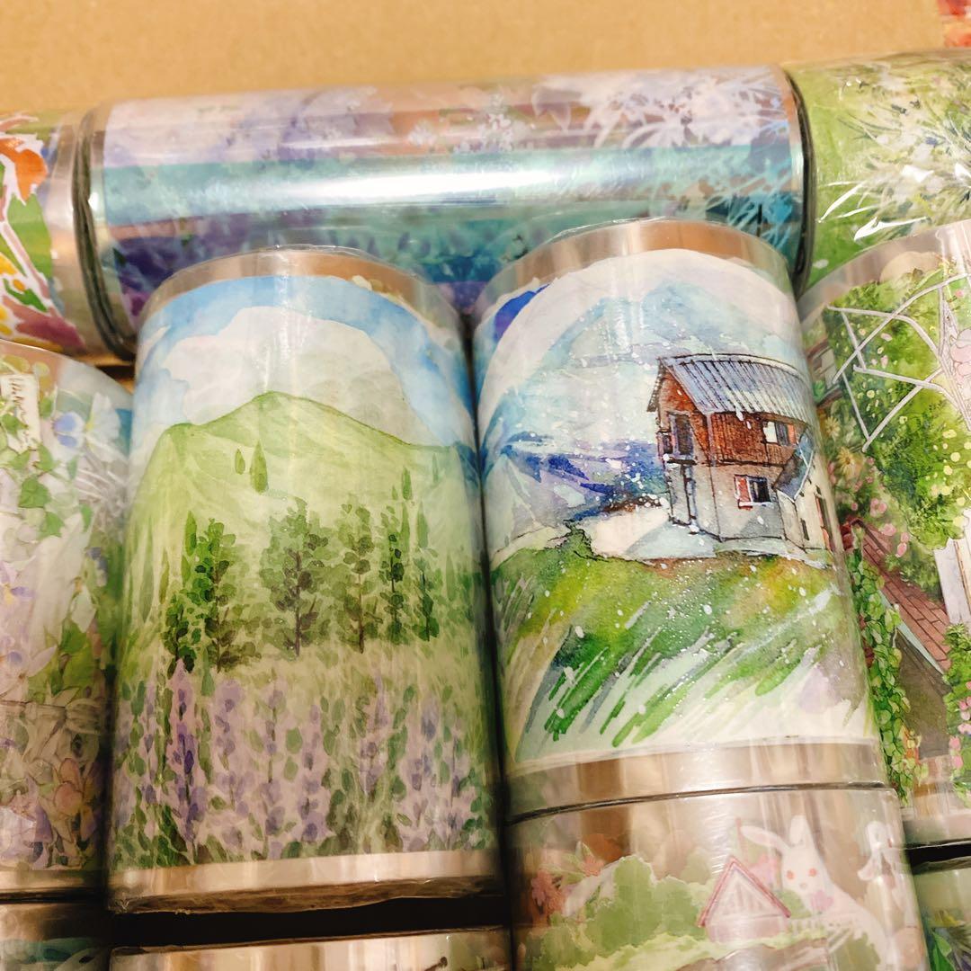 海外マスキングテープ巻売りまとめ売り 風景マスキングテープセット③